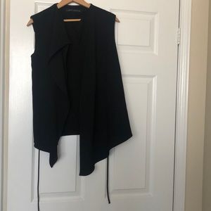 Zara flowy tie blazer vest